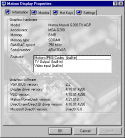 Особенности Matrox Marvel G200, фото 6