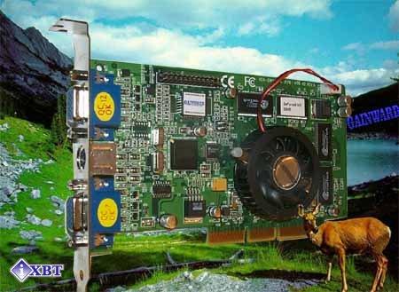 Gainward CARDEXpert GeForce2 MX400 Golden Sample VIVO на базе NVIDIA GeForce2 MX400, фото 1