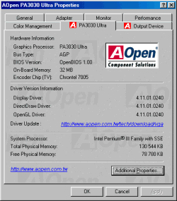 Обзор AOpen PA3030 на базе Riva TNT2Ultra с поддержкой OpenBIOS, фото 8