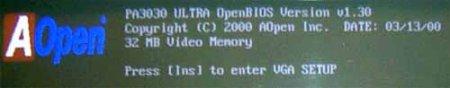 Обзор AOpen PA3030 на базе Riva TNT2Ultra с поддержкой OpenBIOS, фото 6