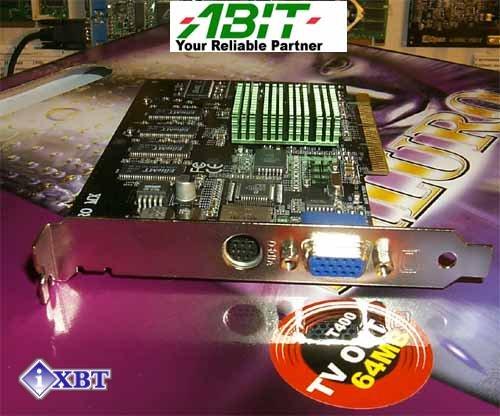 ABIT Siluro T400 на базе NVIDIA GeForce2 MX400, 64 МБ, фото 1