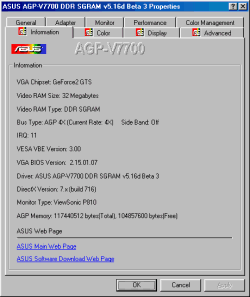 Обзор видеокарты ASUS AGP-V7700 на базе NVIDIA GeForce2 GTS, фото 8