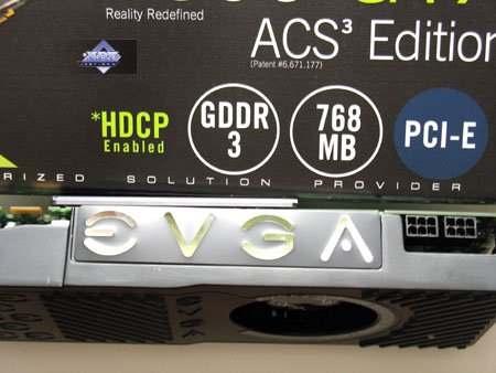 GeForce 8800 GTX производства EVGA с повышенными частотами, фото 1