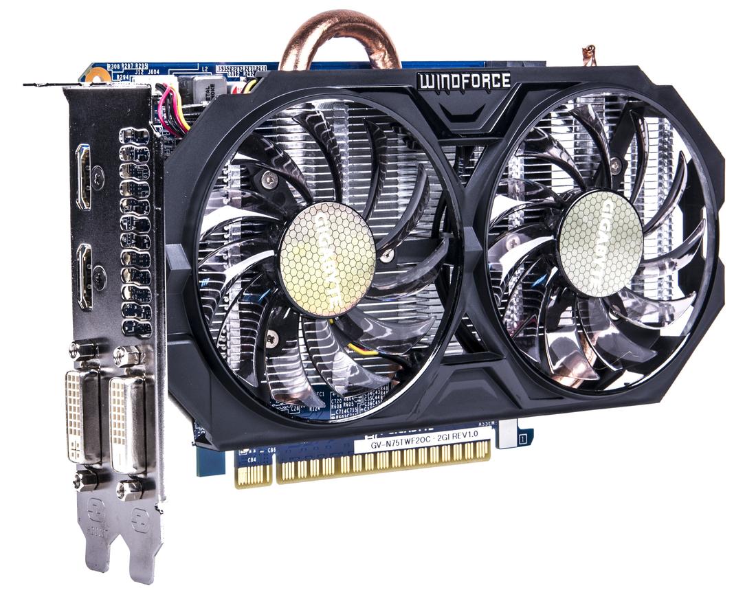 Видеоускоритель Gigabyte GeForce GTX 750 Ti OC:, фото 1