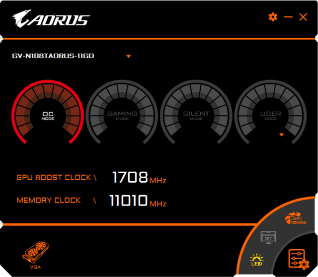 Видеоускоритель Aorus GeForce GTX 1080 Ti 11G (11 ГБ):, фото 8