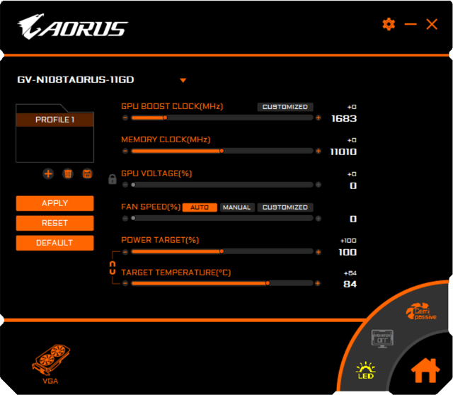 Видеоускоритель Aorus GeForce GTX 1080 Ti 11G (11 ГБ):, фото 9