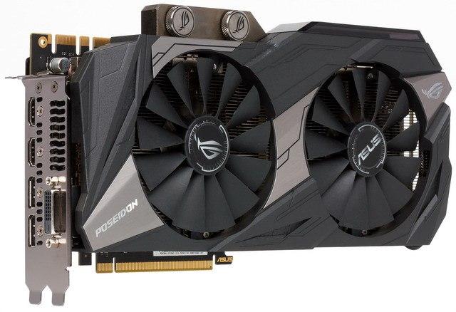 Видеоускоритель Asus Poseidon Platinum GeForce GTX 1080 Ti (11 ГБ):, фото 1