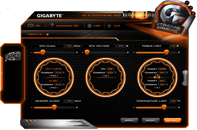 Видеоускоритель Gigabyte GeForce GTX 1070 Xtreme Gaming:, фото 6