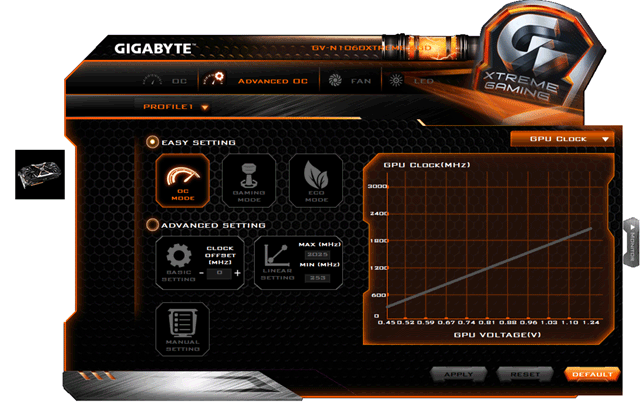 Видеоускоритель Gigabyte GeForce GTX 1060 Xtreme Gaming (6 ГБ):, фото 7