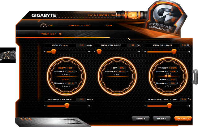 Видеоускоритель Gigabyte GeForce GTX 1050 G1 Gaming (2 ГБ):, фото 6