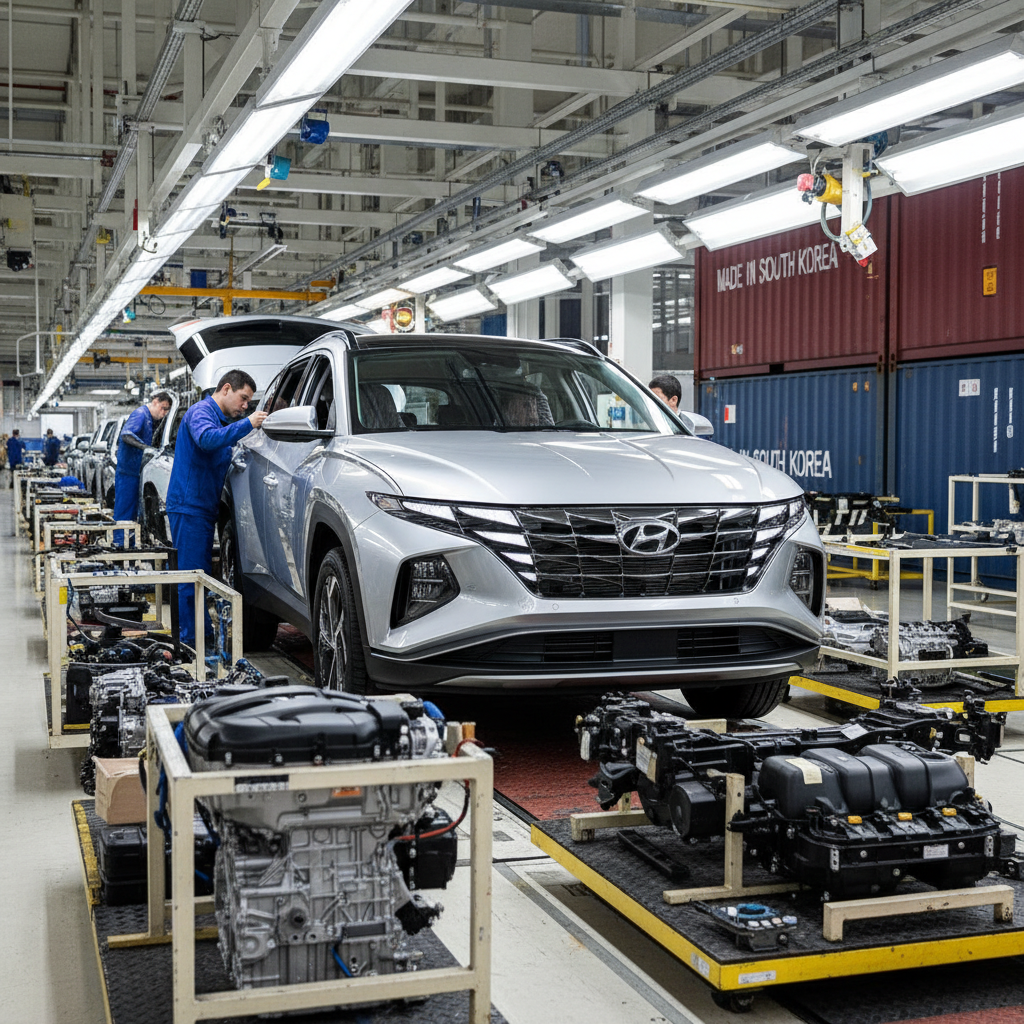 Hyundai Tucson нового поколения собирают на заводе «Автотор», фото 1
