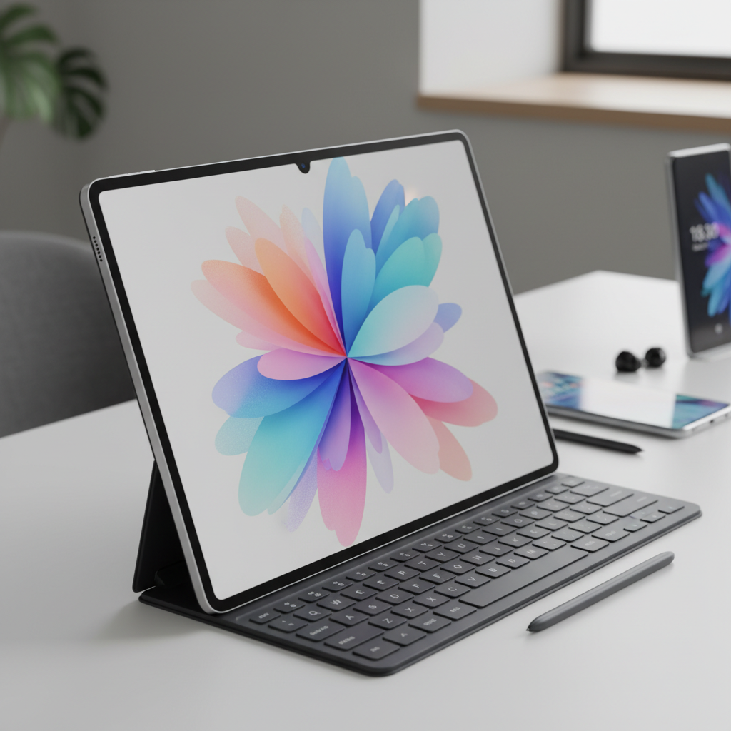 Огромный экран WQXGA+ с чёлкой, толщина всего 5,5 мм, Snapdragon 8 Gen 1, 11 200 мА•ч и поддержка стилуса. Все характеристики Samsung Galaxy Tab S8 Ultra опубликованы перед анонсом, фото 1