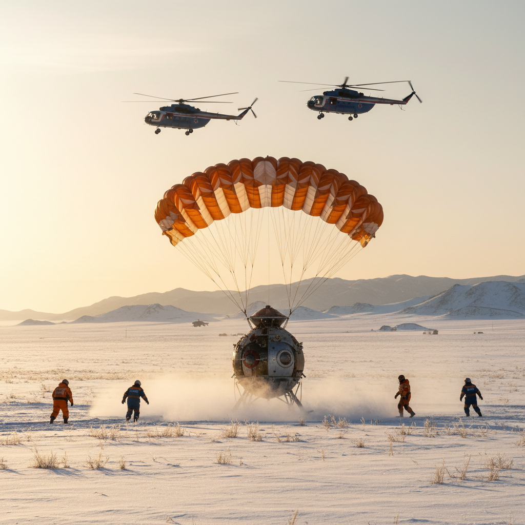 «Союз МС-20» успешно вернул космических туристов на Землю, фото 1