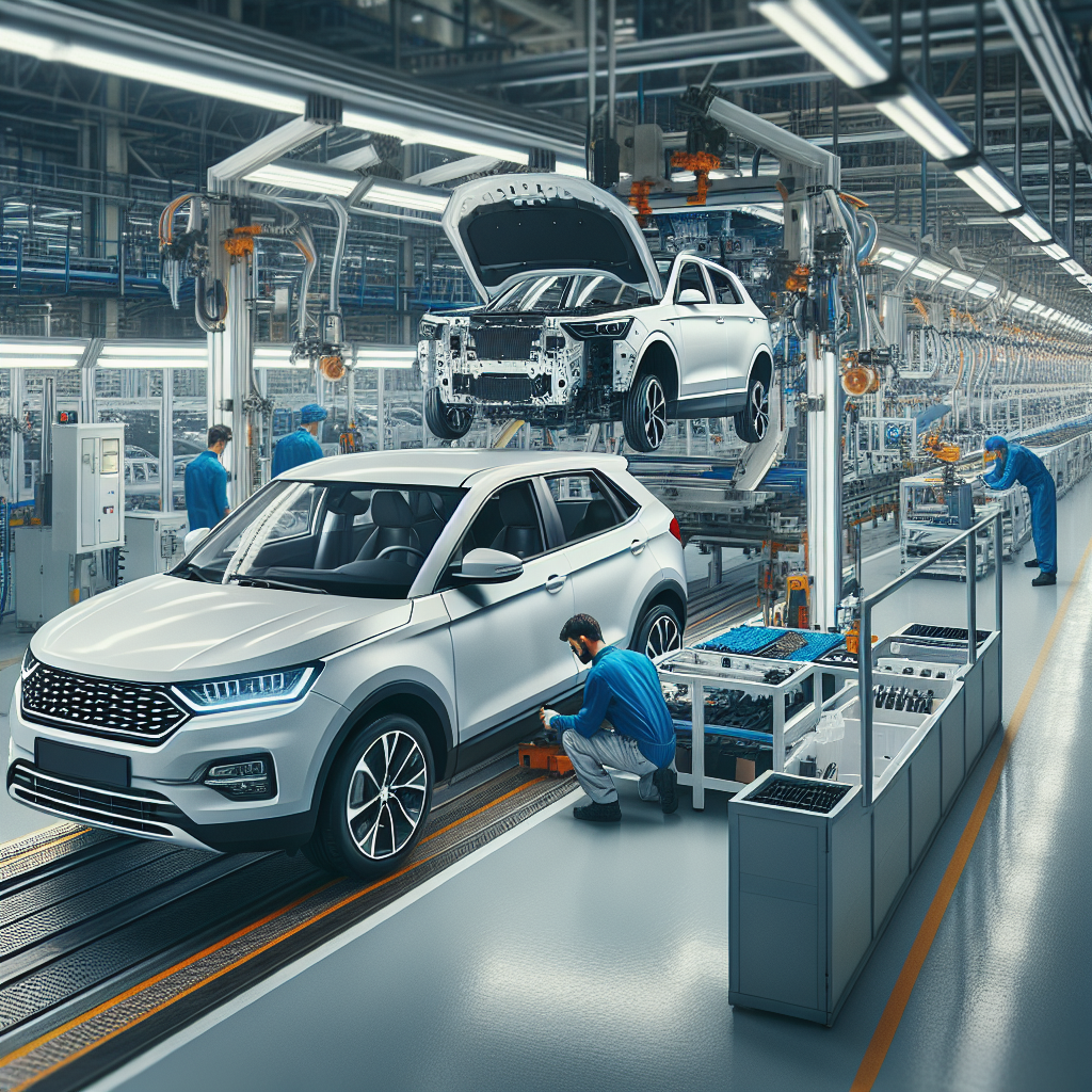 АвтоВАЗ запустил производство кроссовера Lada X-Cross 5 на бывшем заводе Nissan в Санкт-Петербурге. Фото с конвейера, фото 1