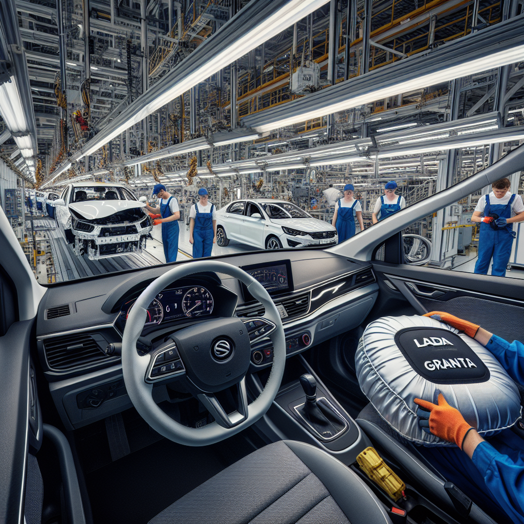 Это Lada Granta с подушками безопасности и Lada Vesta в новом цвете. Инсайдерские фото с АвтоВАЗа, фото 1