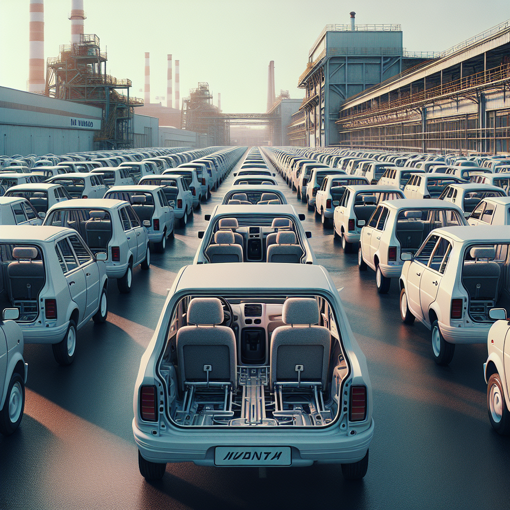 Некомплектные Lada Granta заполняют территорию АвтоВАЗа: не хватает спинок заднего сиденья, фото 1