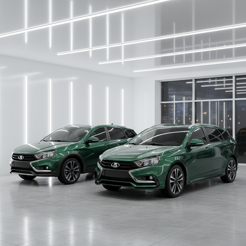 Новые версии Lada Vesta SW Cross и Vesta SW Sportline засняли у дилеров, фото 1