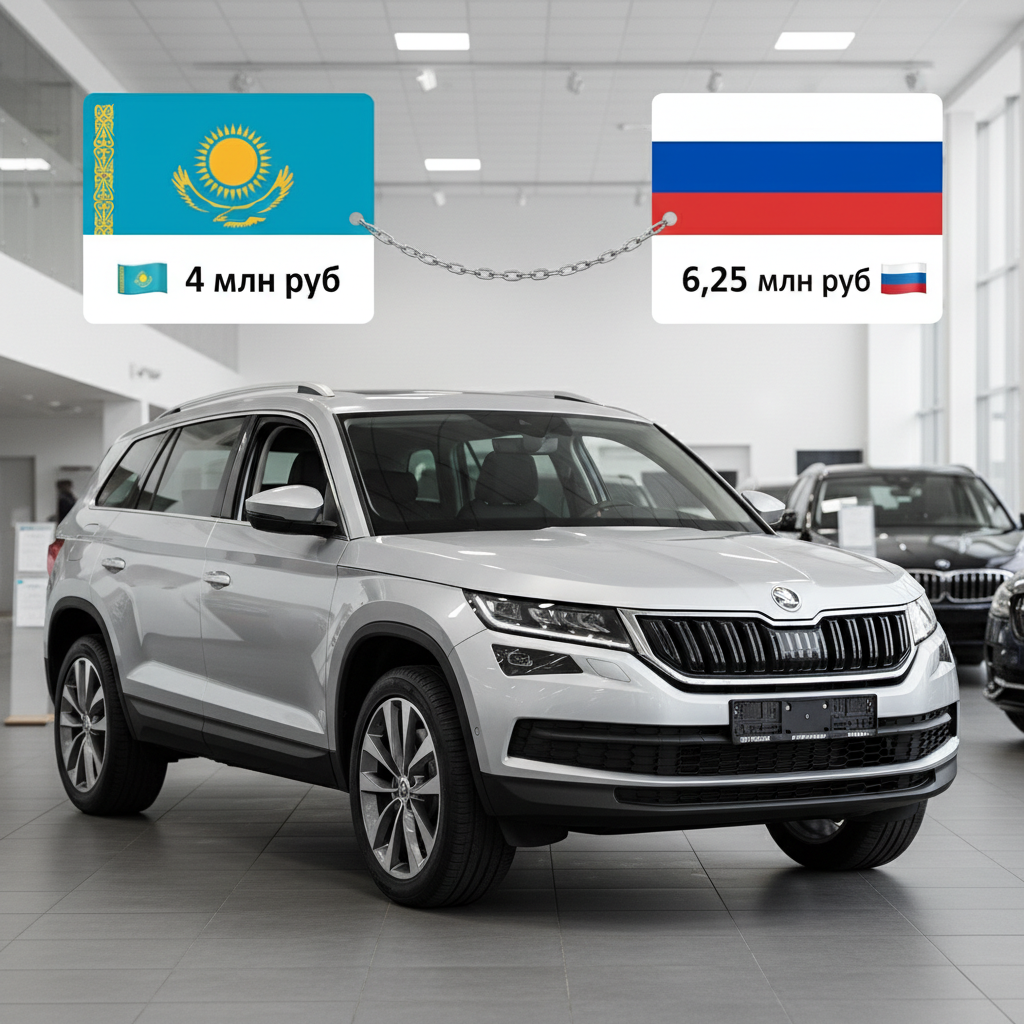В России начали продавать Skoda Kodiaq 2025 казахстанской сборки — 6,25 млн рублей (в полтора раза дороже, чем в Казахстане), фото 1