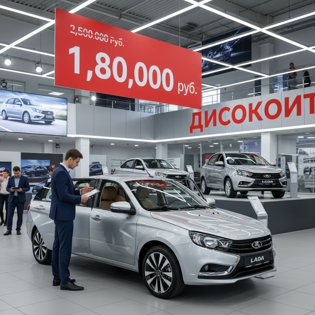 Продают в минус? Скидки на Lada Aura превысили 1 млн рублей, машину в топовой версии Status продают за 1,75 млн рублей, фото 1
