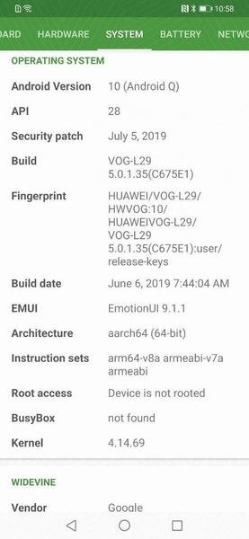 Галерея дня: в сеть утекли скриншоты EMUI 10 на основе Android Q, установленной на Huawei P30 Pro, фото 5
