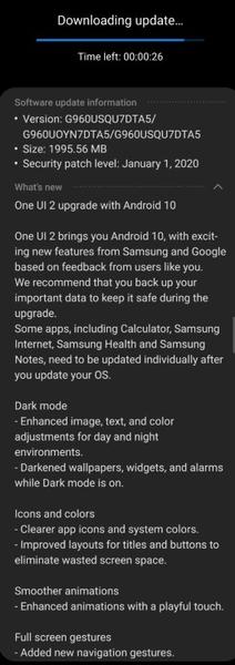 Samsung снова удивляет, выпуская Android 10 для Galaxy S9 раньше намеченного срока, фото 1