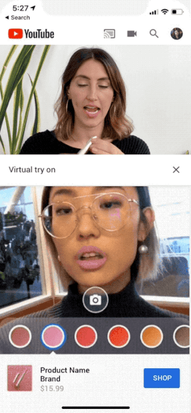 YouTube Beauty Try-On