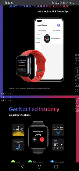 Дешевый клон Apple Watch рассекречен до анонса. Умные часы Realme Watch в деталях, фото 1
