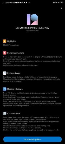 Пользователи Redmi Note 9 Pro дождались MIUI 12, фото 2