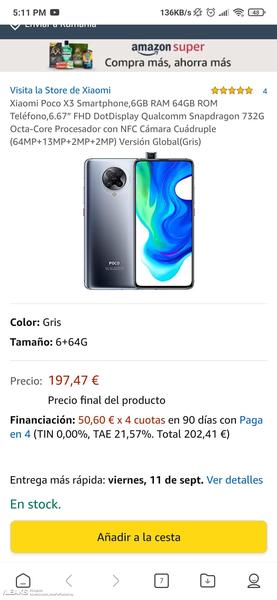 Квадрокамера Poco X3 NFC крупным планом и цена в Европе, фото 2