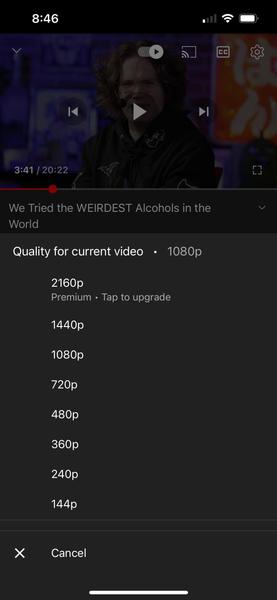 4K-видео в YouTube может стать доступным только по подписке Premium. Google уже тестирует такое решение, фото 1