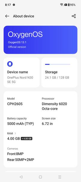 Смартфон OnePlus Nord N30 SE:, фото 59