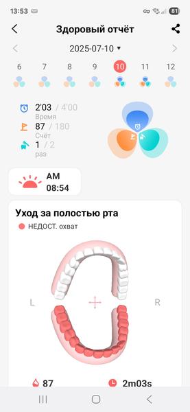 Умная электрическая зубная щетка Oclean X Kids Pro, фото 41