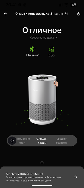 Очиститель воздуха Smartmi Air Purifier P1, фото 24