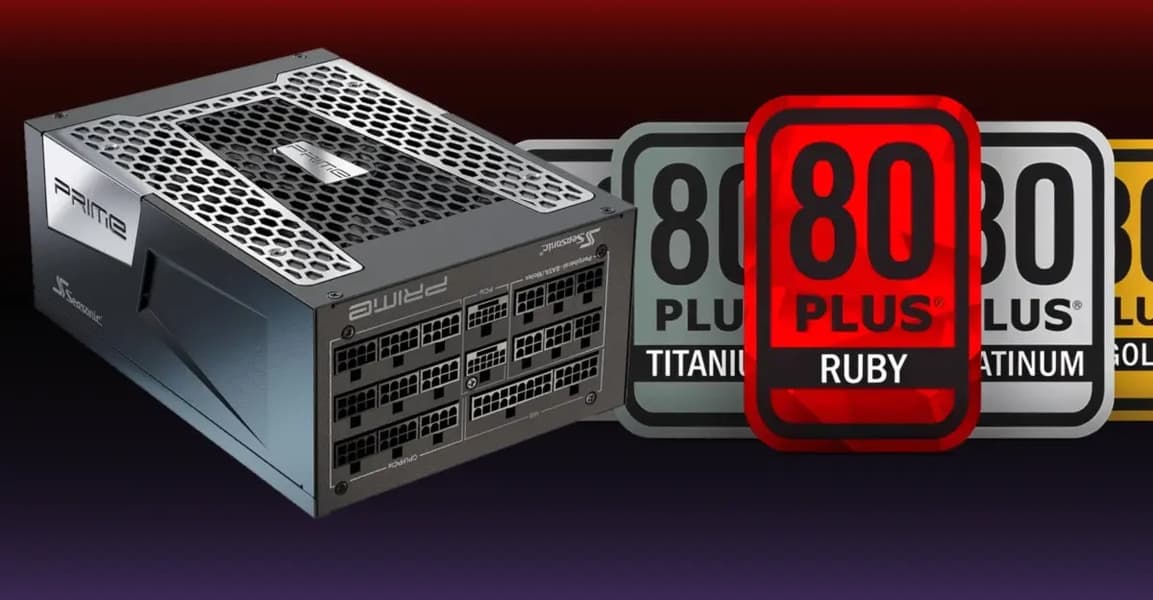Блок питания Seasonic первым в мире получил сертификат 80 PLUS Ruby при напряжении 115 В