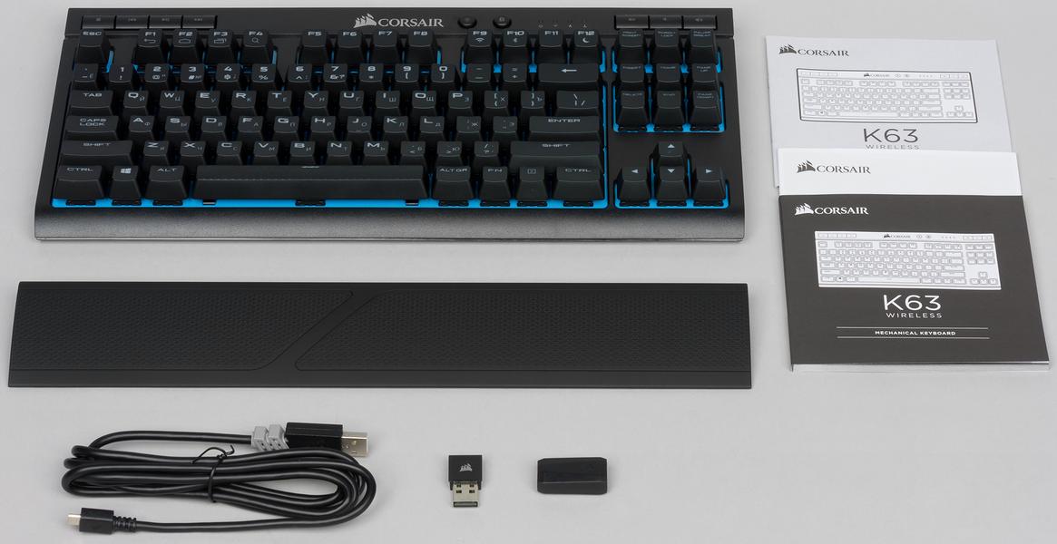 Игровая механическая клавиатура Corsair K63 Wireless:, фото 2