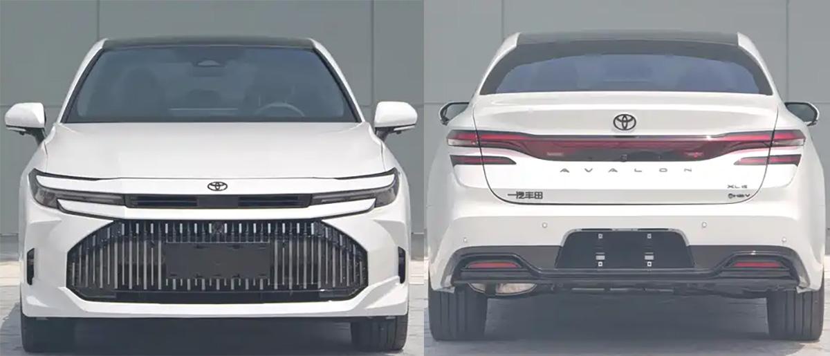Как Camry, только побольше: опубликованы фото обвновленного седана Toyota Avalon