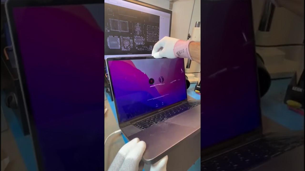 MacBook screen with a lines, where the screen works at the right angle. Doesn’t need a new screen!