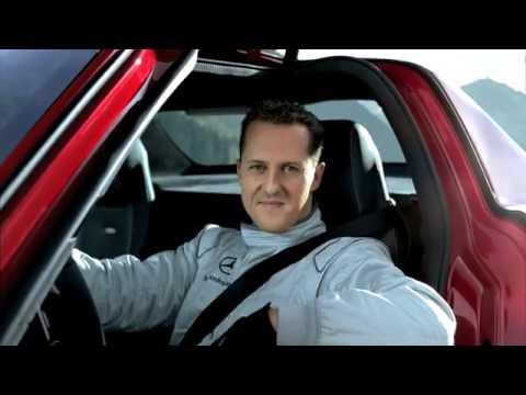 Mercedes Benz SLS AMG Tunnel Experiment with Michael Schumacher