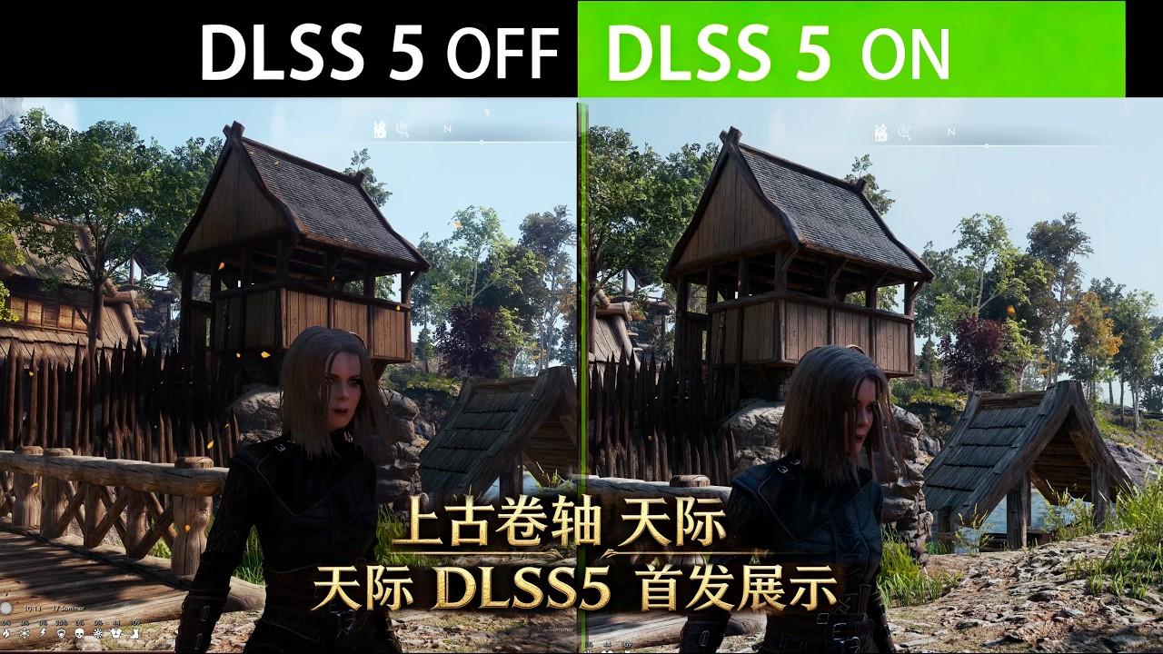 Skyrim DLSS 5 Neural Rendering Lightings And Shadows Test