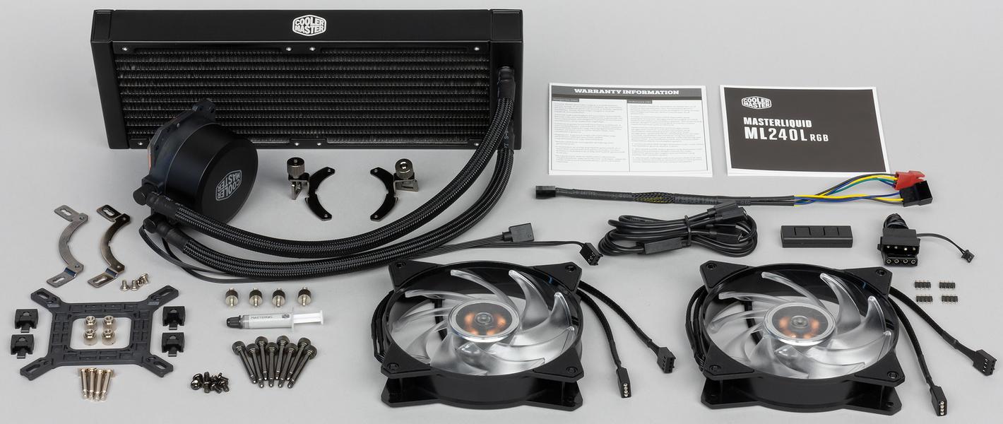 Система жидкостного охлаждения Cooler Master MasterLiquid ML240L RGB, фото 2