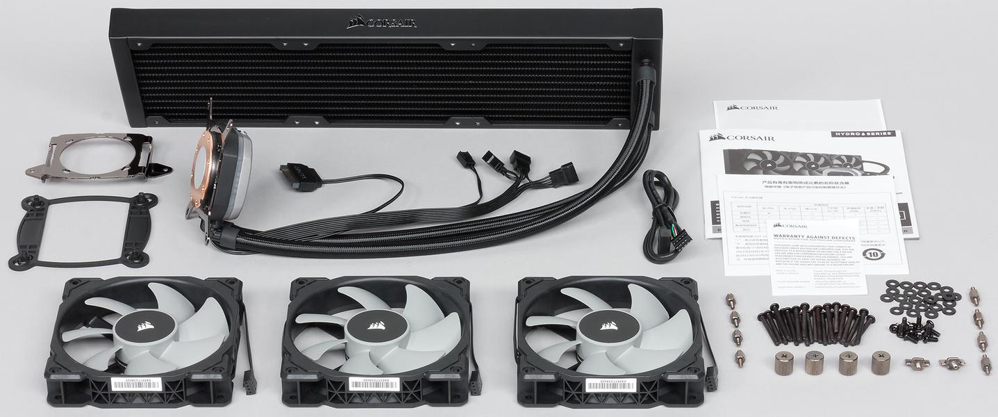 Система жидкостного охлаждения Corsair Hydro Series H150i Pro для процессора, фото 2
