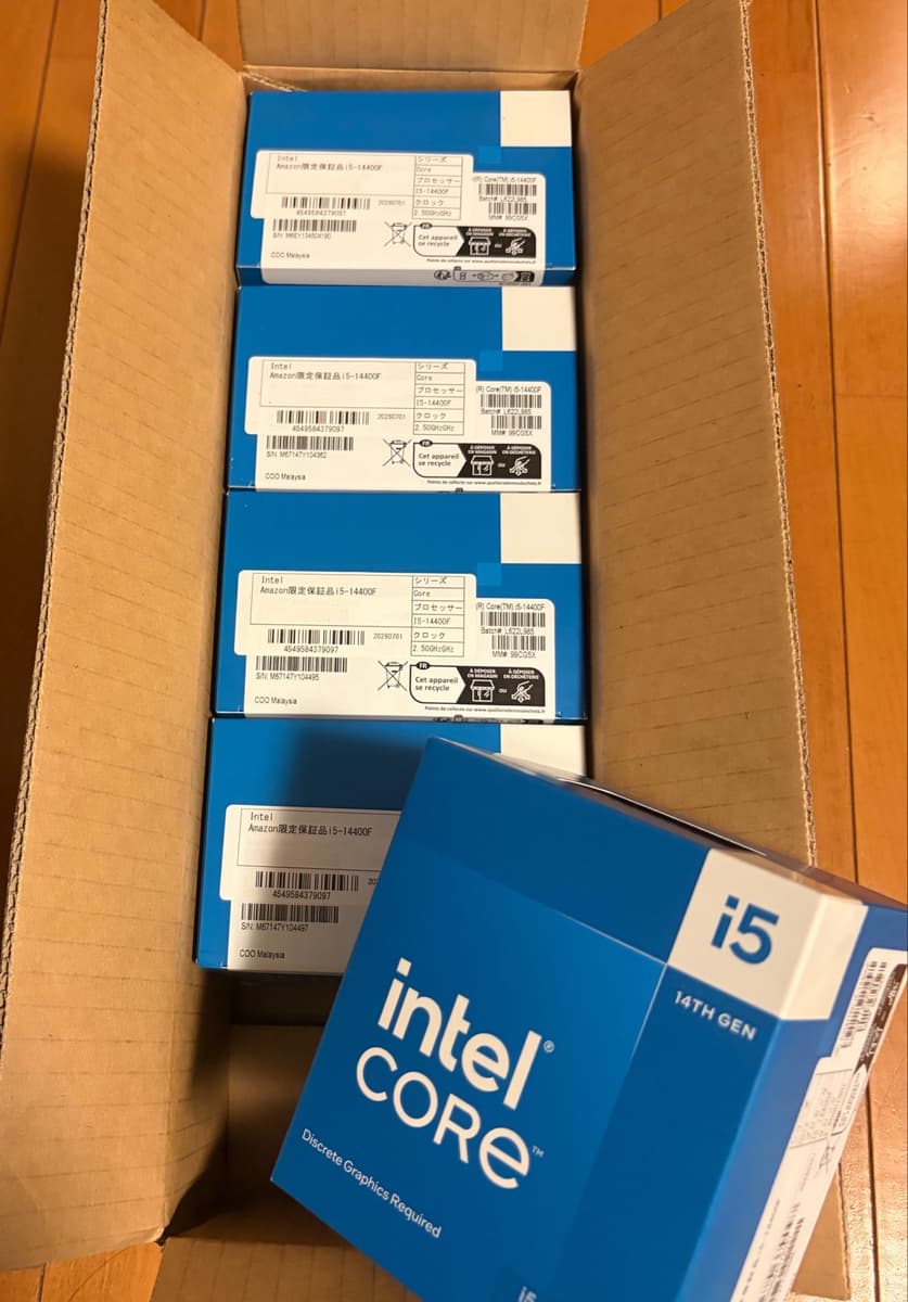 Вот это удача: пользователь заказал на Amazon 10-ядерный процессор Intel Core i5-14400, а получил коробку с пятью такими CPU