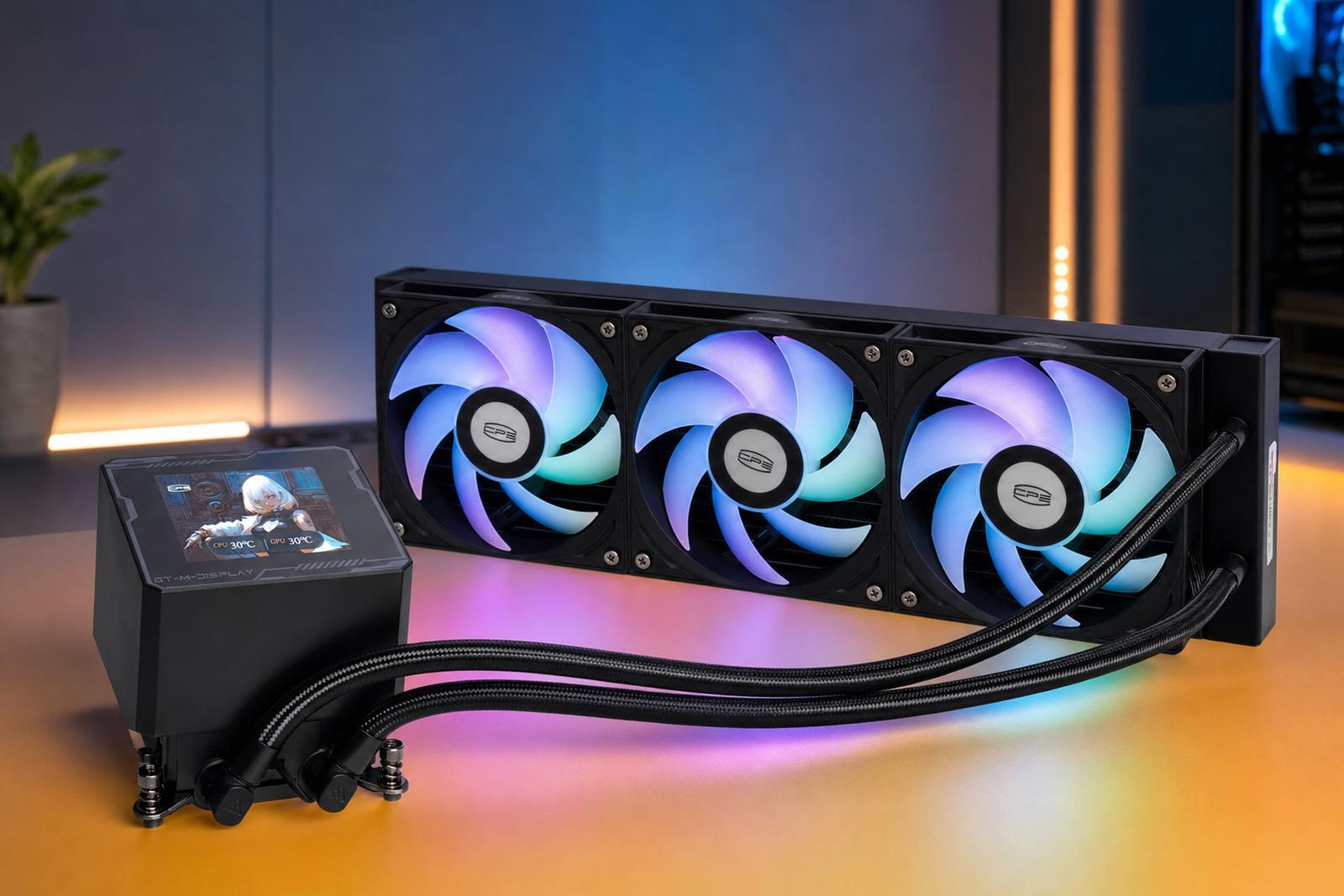 Обзор трехсекционной системы жидкостного охлаждения PCCooler GT360M ARGB Display