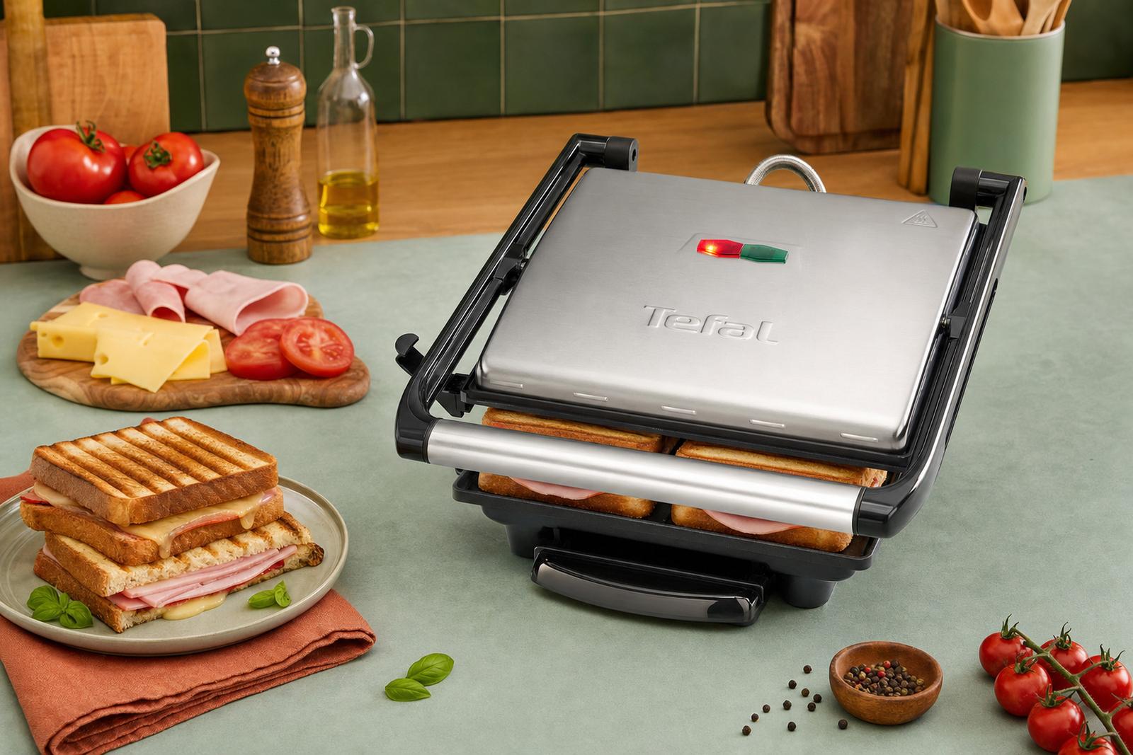 Обзор контактного электрогриля Tefal Inicio Panini Grill GC241D38