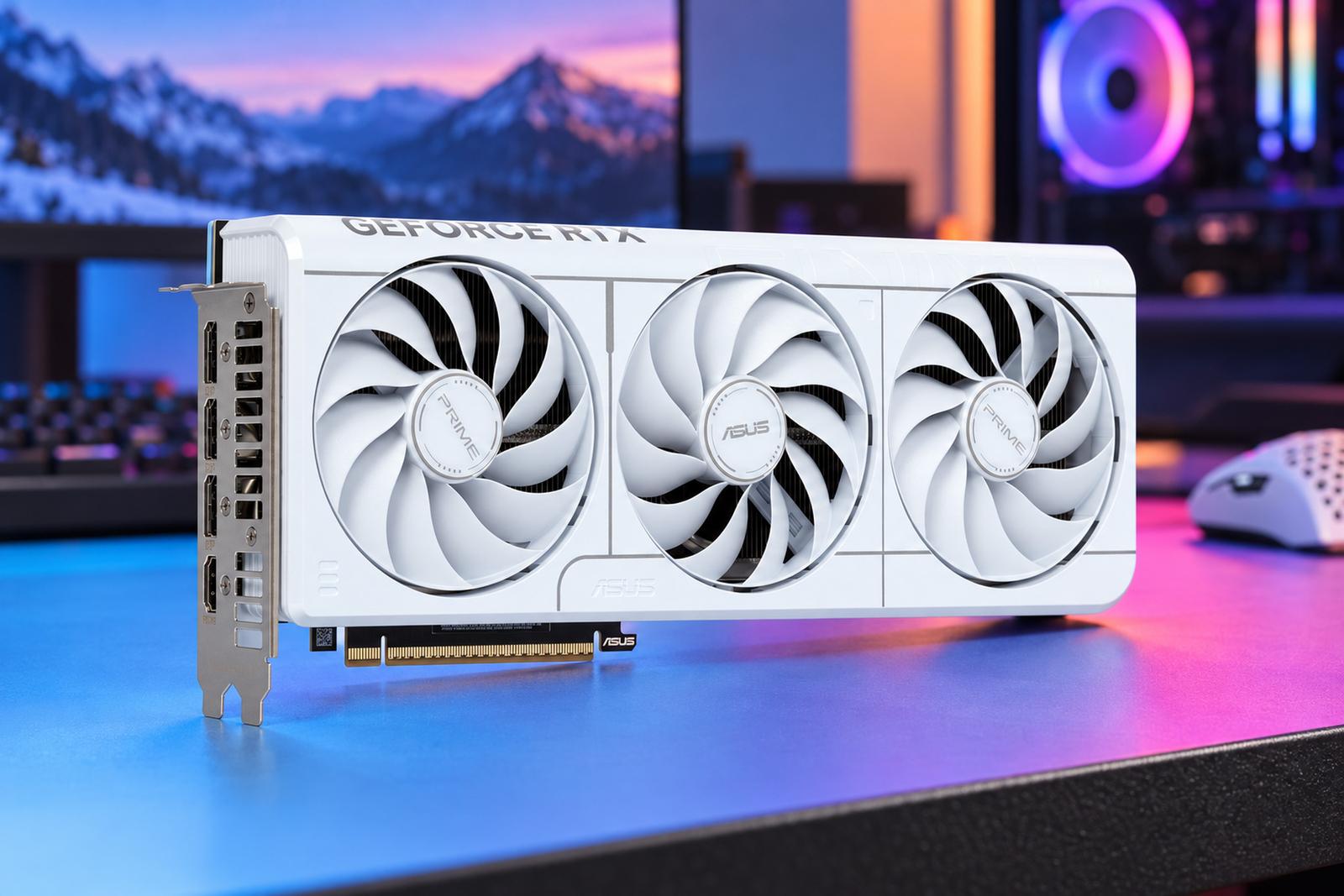 Обзор видеокарты Asus Prime GeForce RTX 5070 OC White (12 ГБ)
