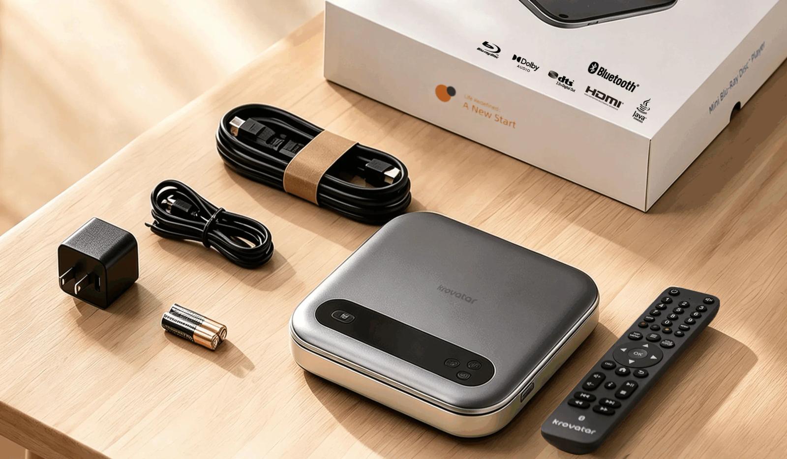 Диски ещё живы: выпущены портативные Blu-ray-плееры Krovatar с USB-C и Bluetooth