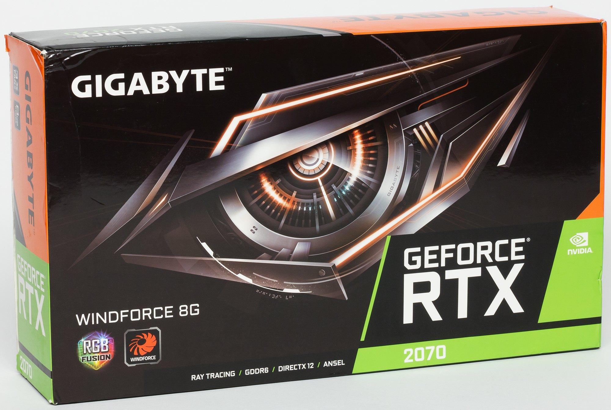 Обзор видеокарты Gigabyte GeForce RTX 2070 Windforce 8G (8 ГБ)