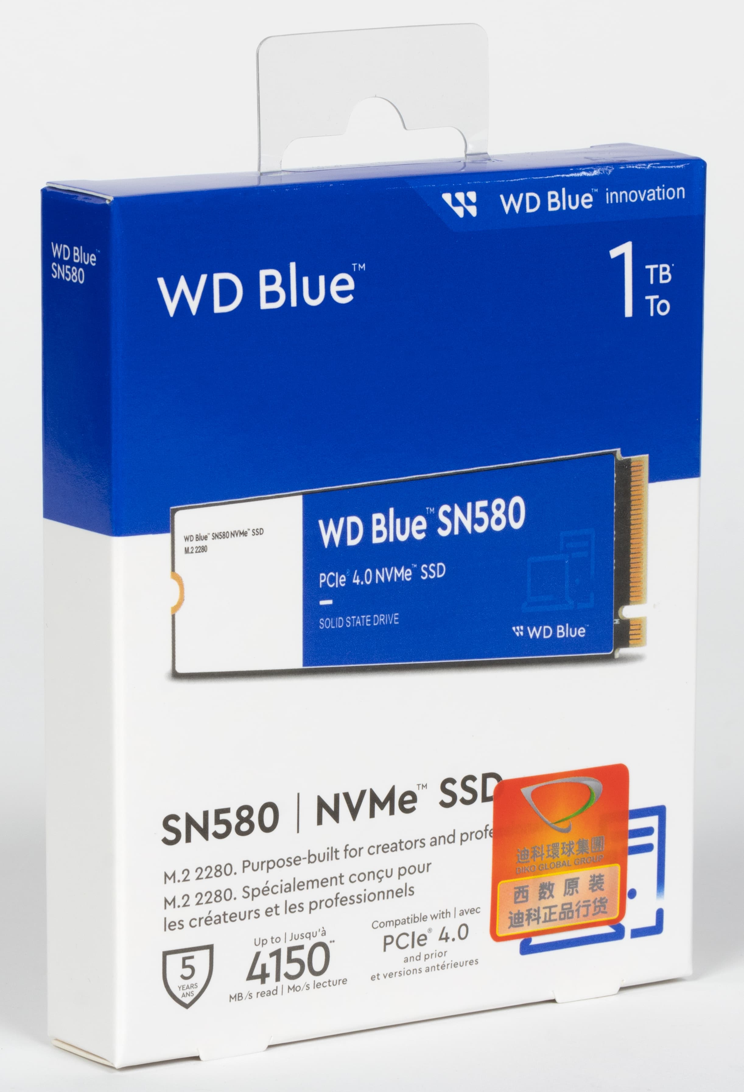 Тестирование SSD WD Blue SN580 1 ТБ с поддержкой PCIe Gen4, почти