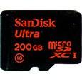 Карта памяти SanDisk Ultra microSDXC 200 ГБ