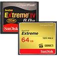 Карты памяти CompactFlash SanDisk Extreme:
